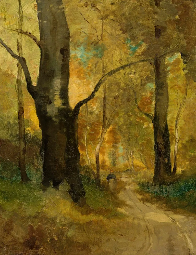 Forest In Autumn by Witold Pruszkowski - Canvas Print