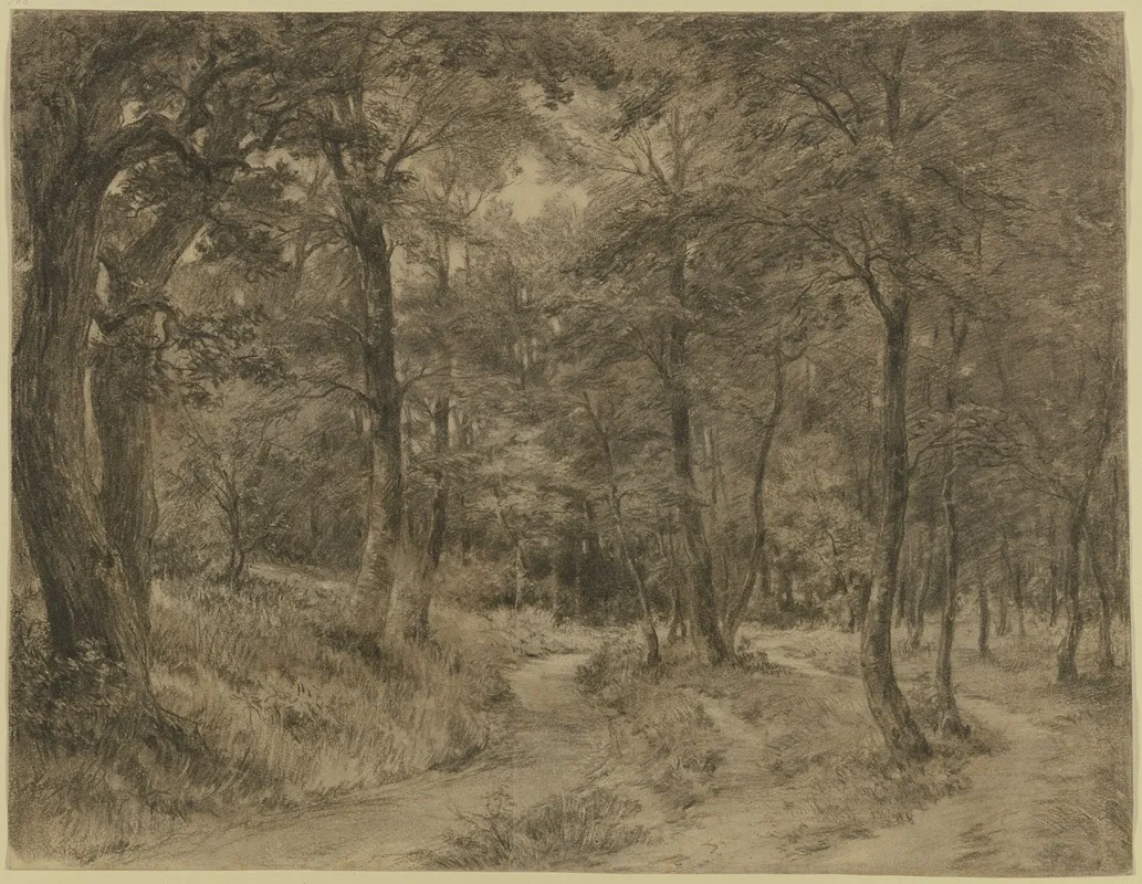 Forest Path 4 by Adolf Hoeffler - Canvas Print