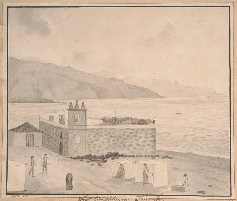 Fort Candelaria Tenerife by Alfred Diston - Canvas Print