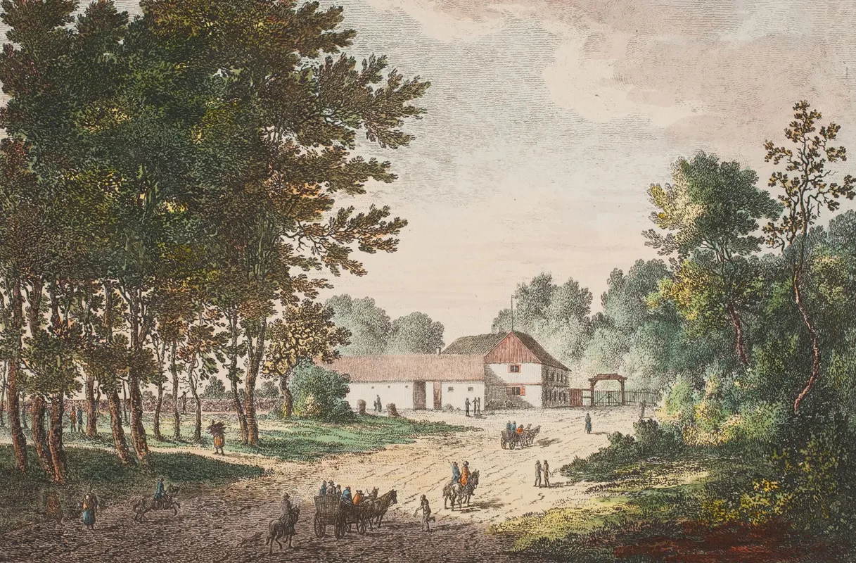 Fortunen Ved Dyrehaven by Elias Meyer - Canvas Print