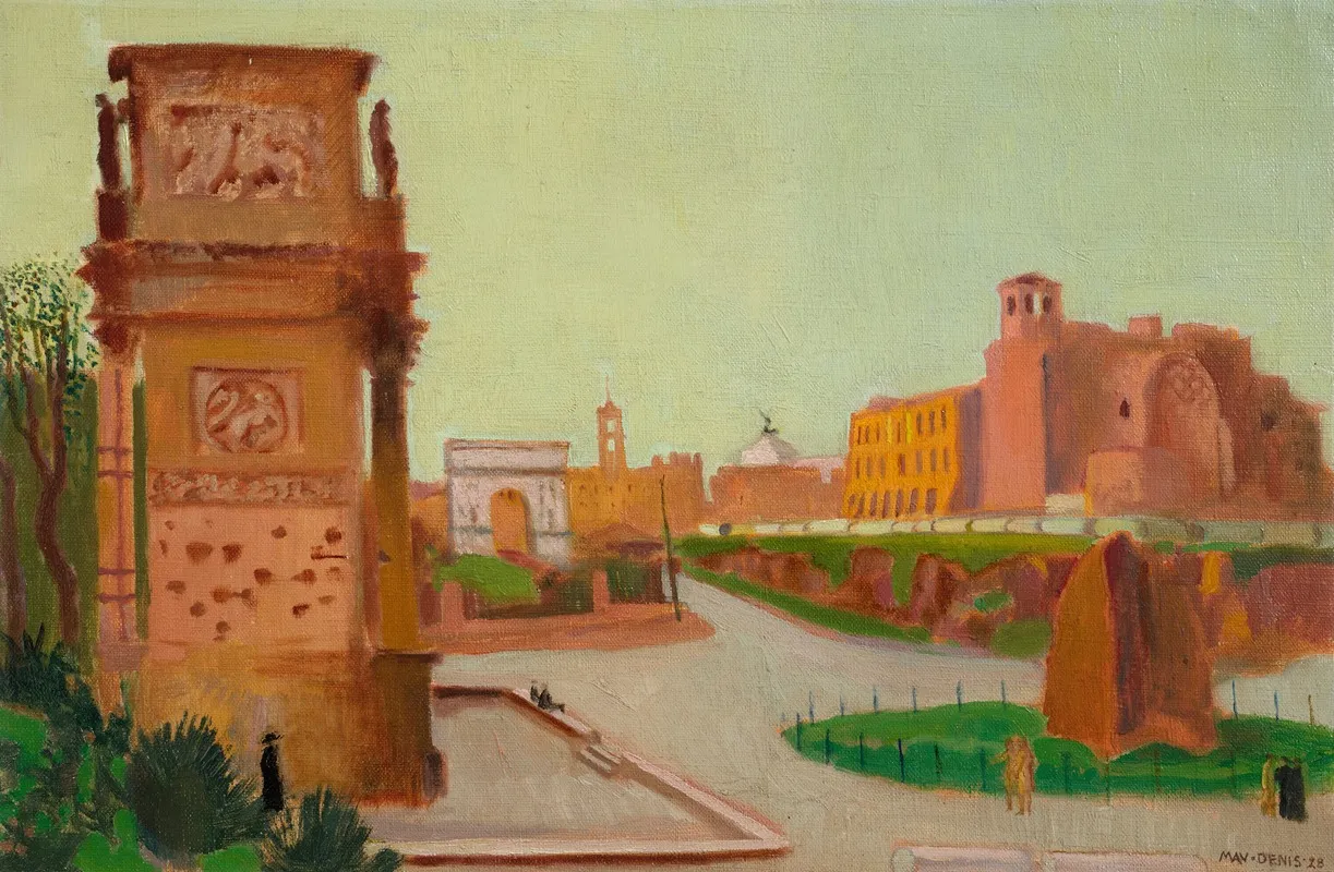 Forum Larc De Constantin by Maurice Denis - Canvas Print