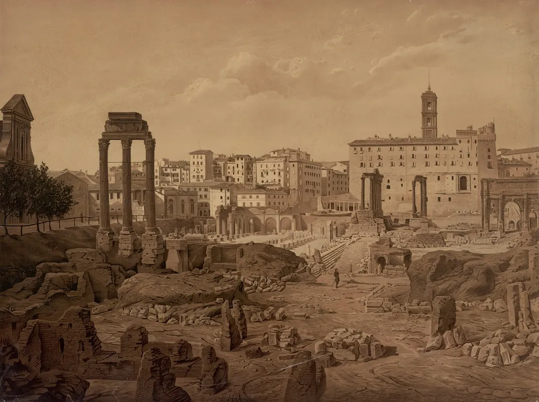 Forum Romanum 6 by Josef Langl - Canvas Print