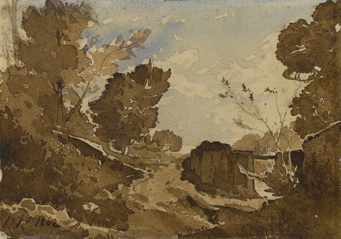 Fosse Avec Un Petit Pont