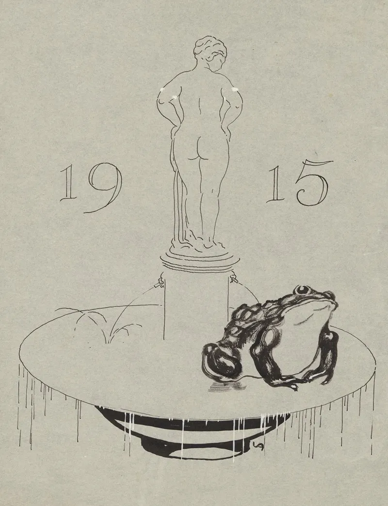 Fountain 4 by Valdemar Andersen - Canvas Print