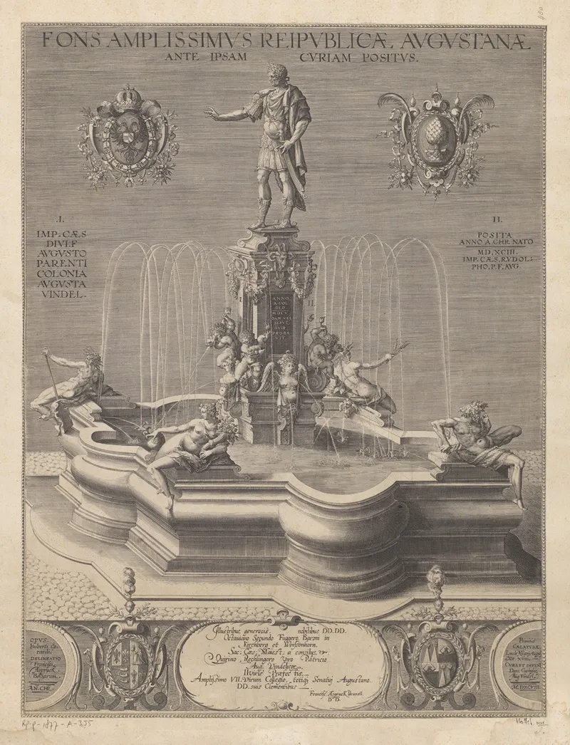 Fountain With Statue Of Emperor Rudolf Ii Of Habsburg As Caesar