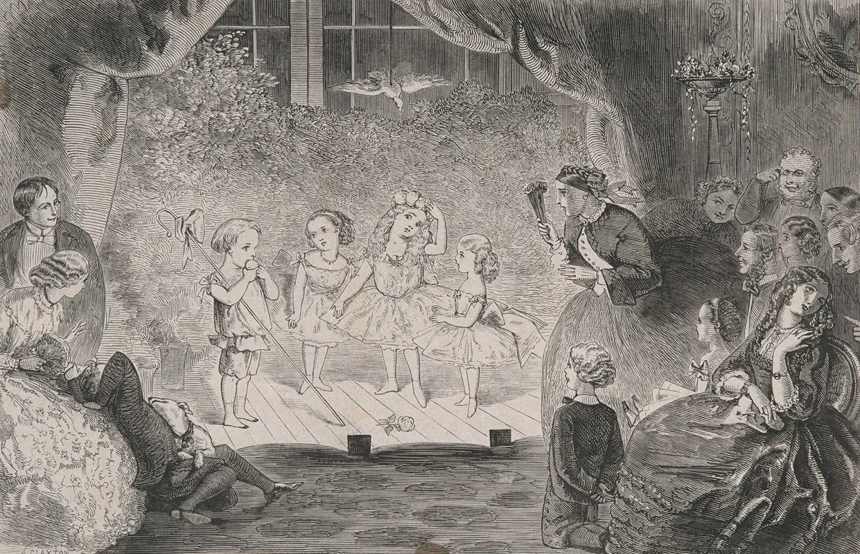 Four Children On A Stage