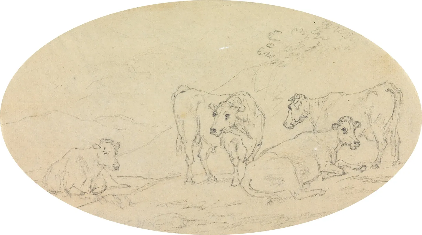 Four Cows In A Field
