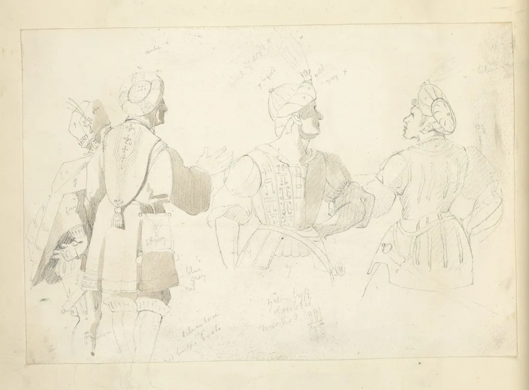 Four Half Length Studies Of Men Wearing Hats