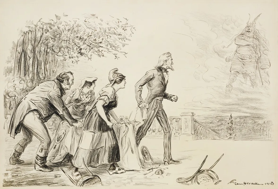Four People At A Table On A Nice Veranda