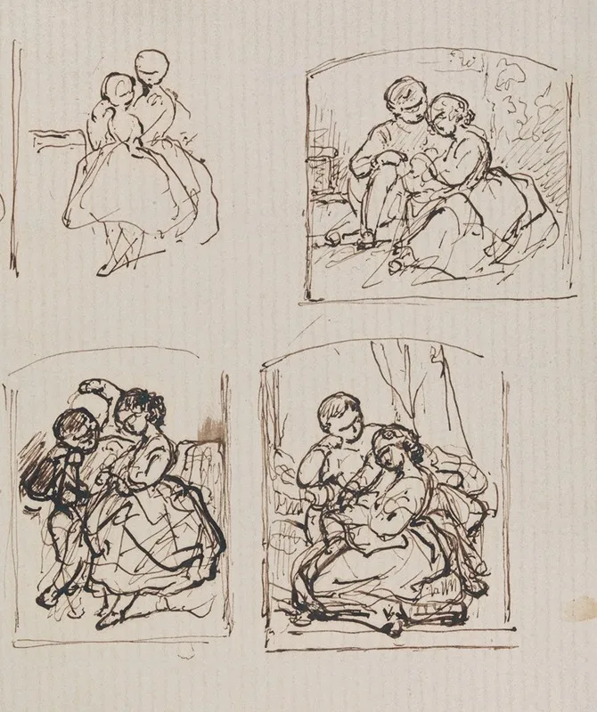 Four Portraits Of Two Children