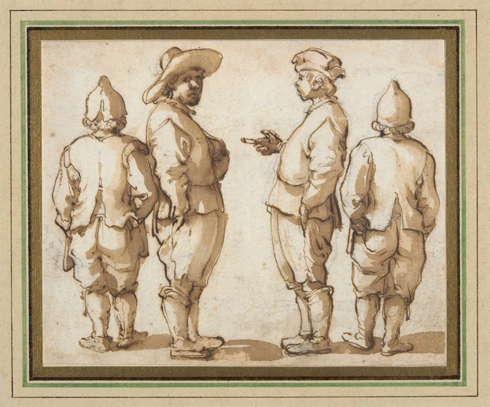Four Standing Youths