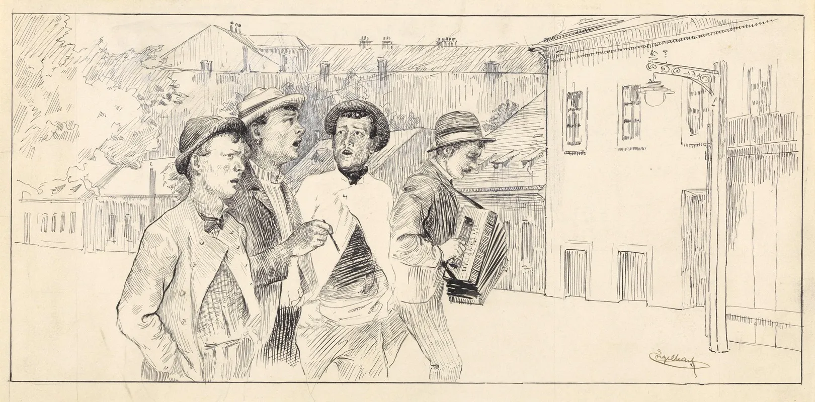 Four Street Musicians