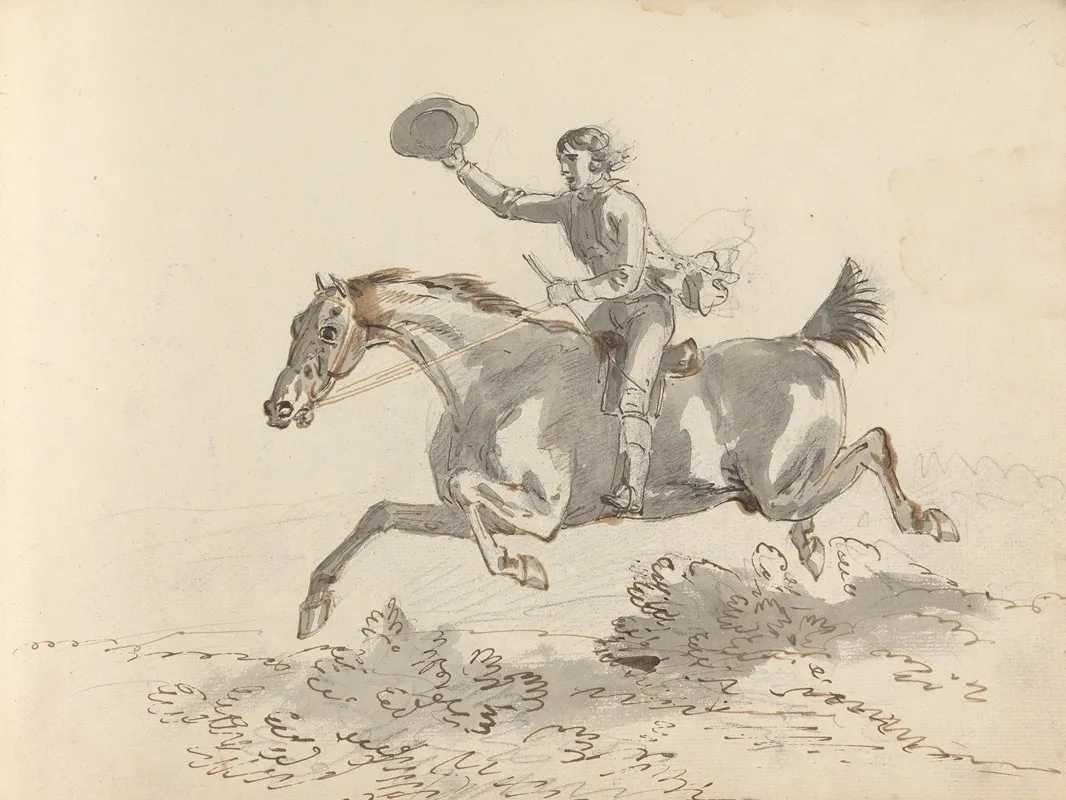Fourty Three Studies Of Horses And Riders Pl 35