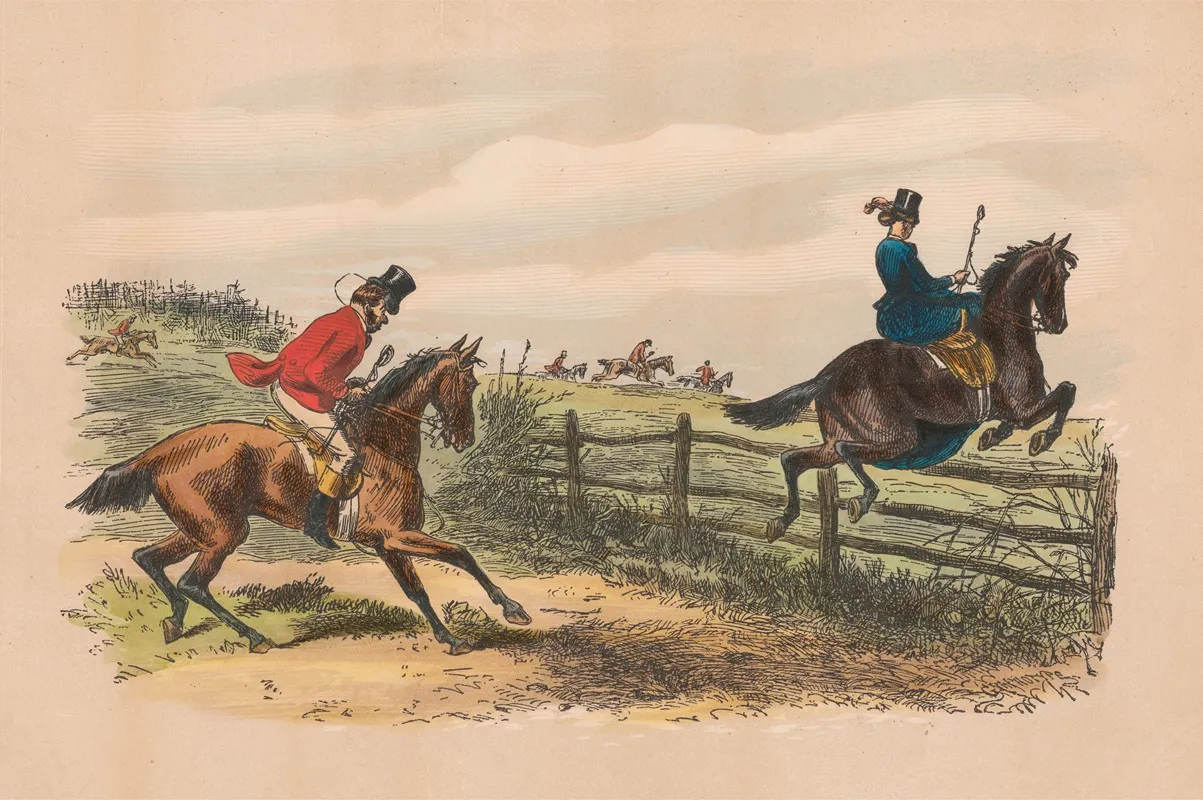 Fox Hunting Sketches No 3 Follow Follow Me