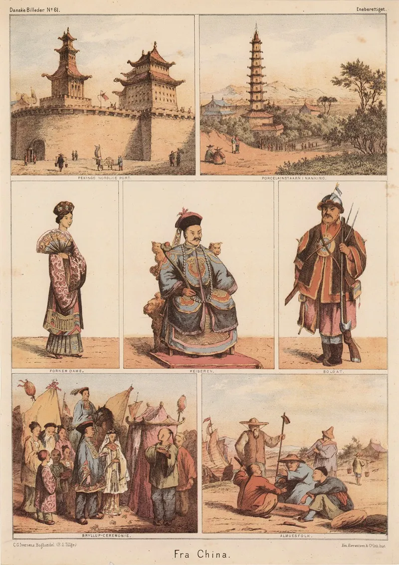 Fra China by Emil Bærentzen - Canvas Print