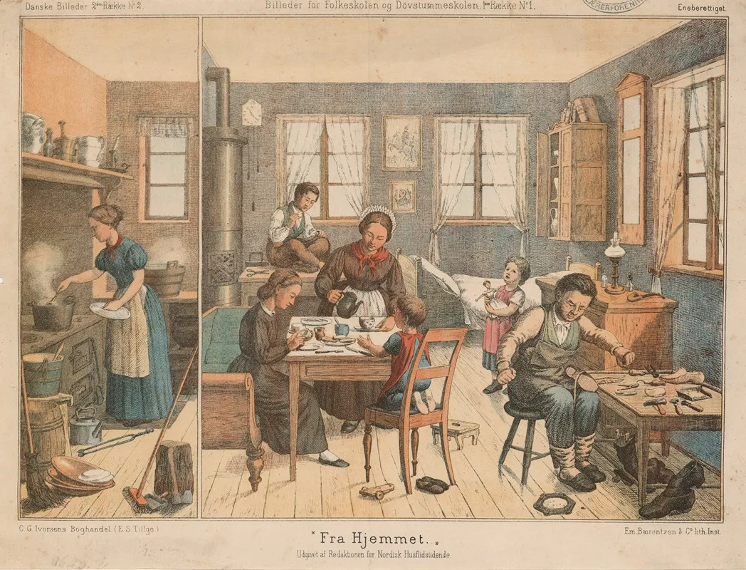 Fra Hjemmet by Emil Bærentzen - Canvas Print