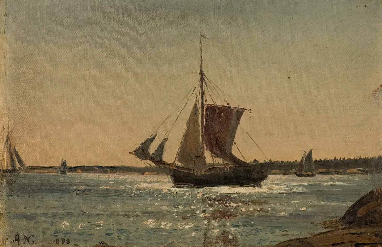 Fra Hvaler by Amaldus Nielsen - Canvas Print