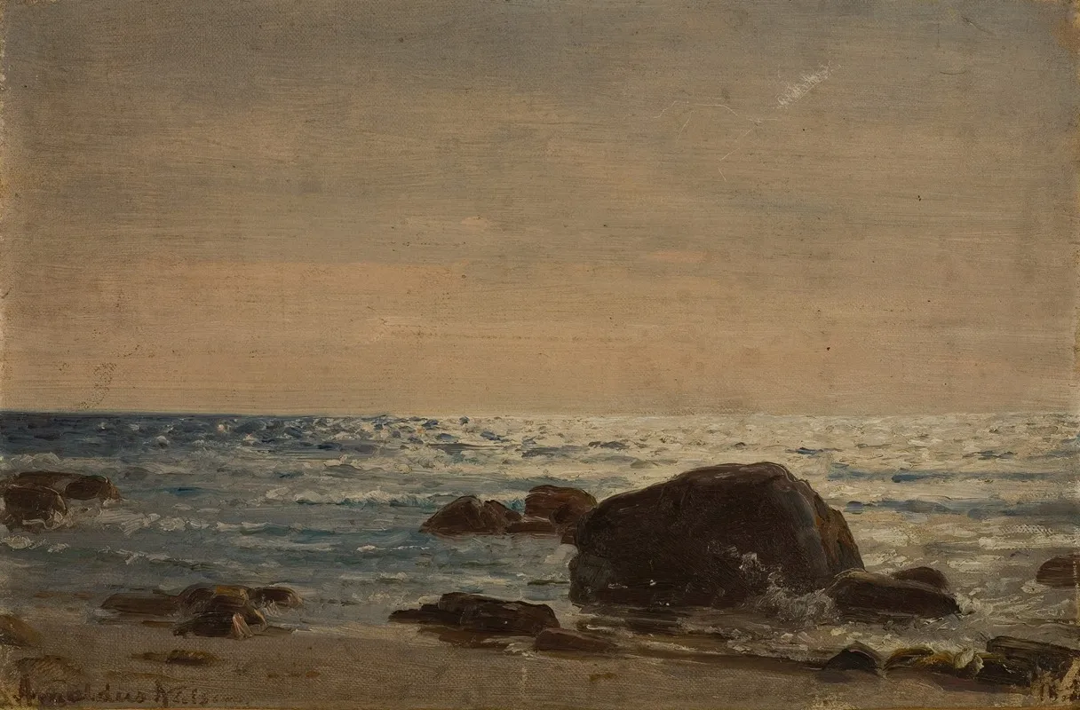 Fra Jaeren 2 by Amaldus Nielsen - Canvas Print