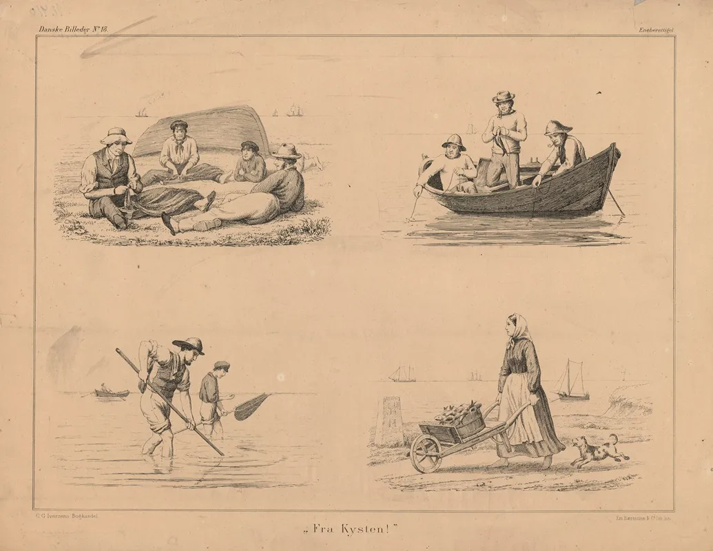 Fra Kysten by Emil Bærentzen - Canvas Print