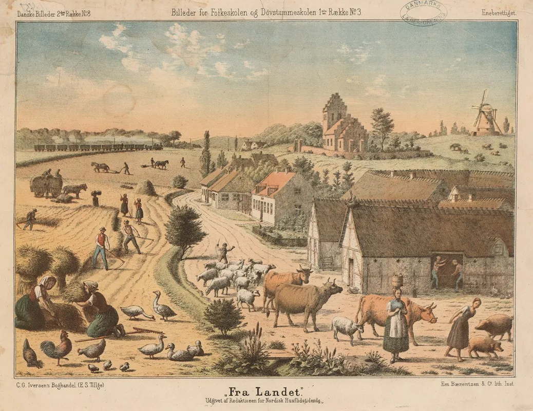 Fra Landet by Emil Bærentzen - Canvas Print