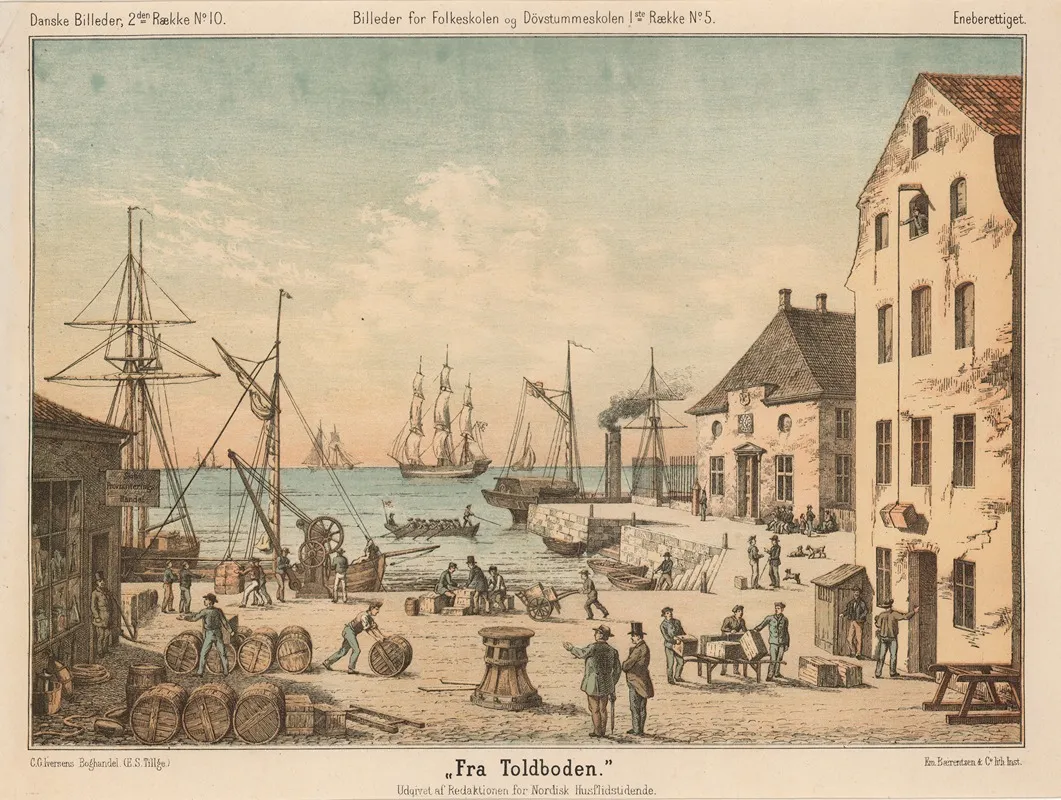 Fra Toldboden by Emil Bærentzen - Canvas Print