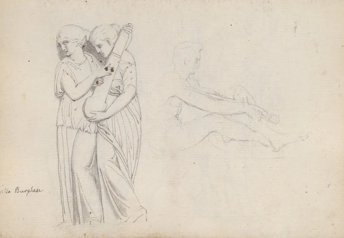 Fragment Of A Hippolytus Sarcophagus Villa Borghese And Study Of Mars Villa Ludovisi Rome