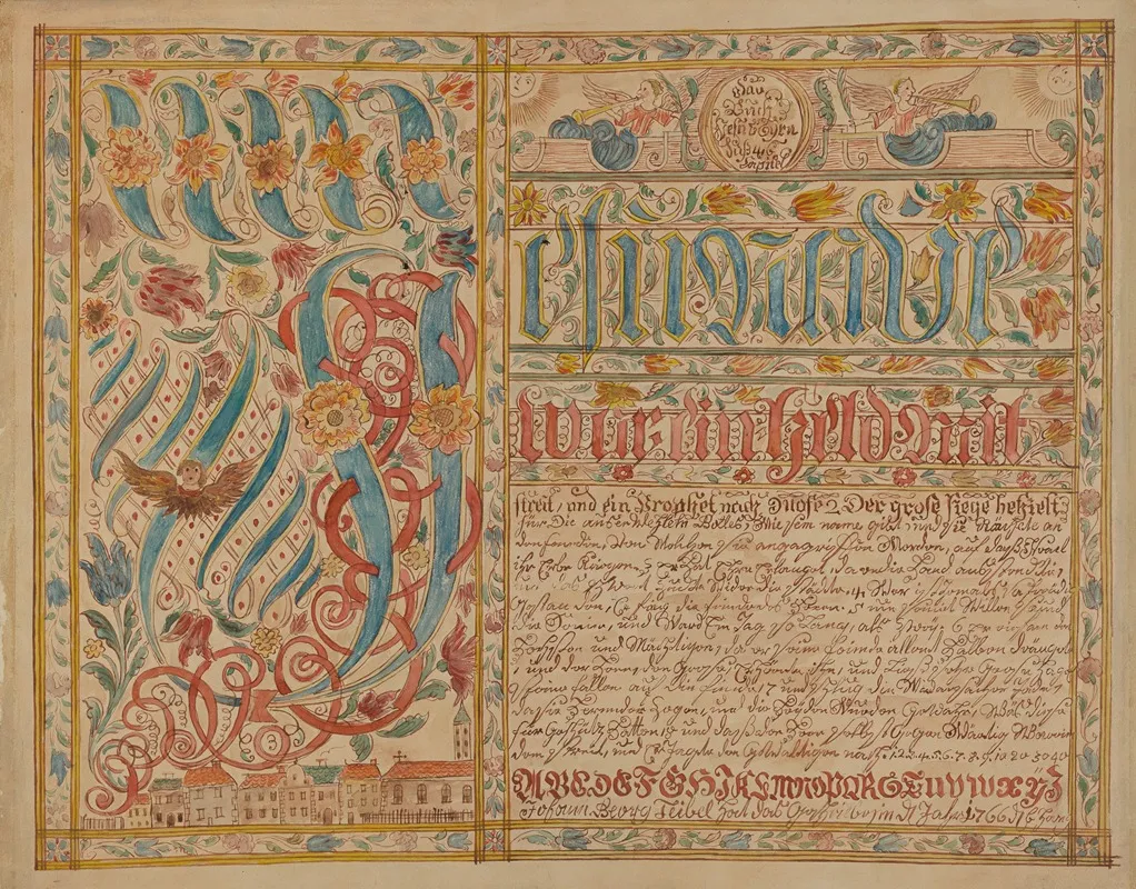 Fraktur 2 by Albert Levone - Canvas Print
