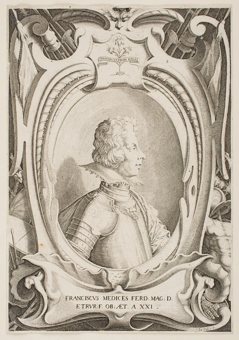 Francois De Medici by Jacques Callot - Canvas Print