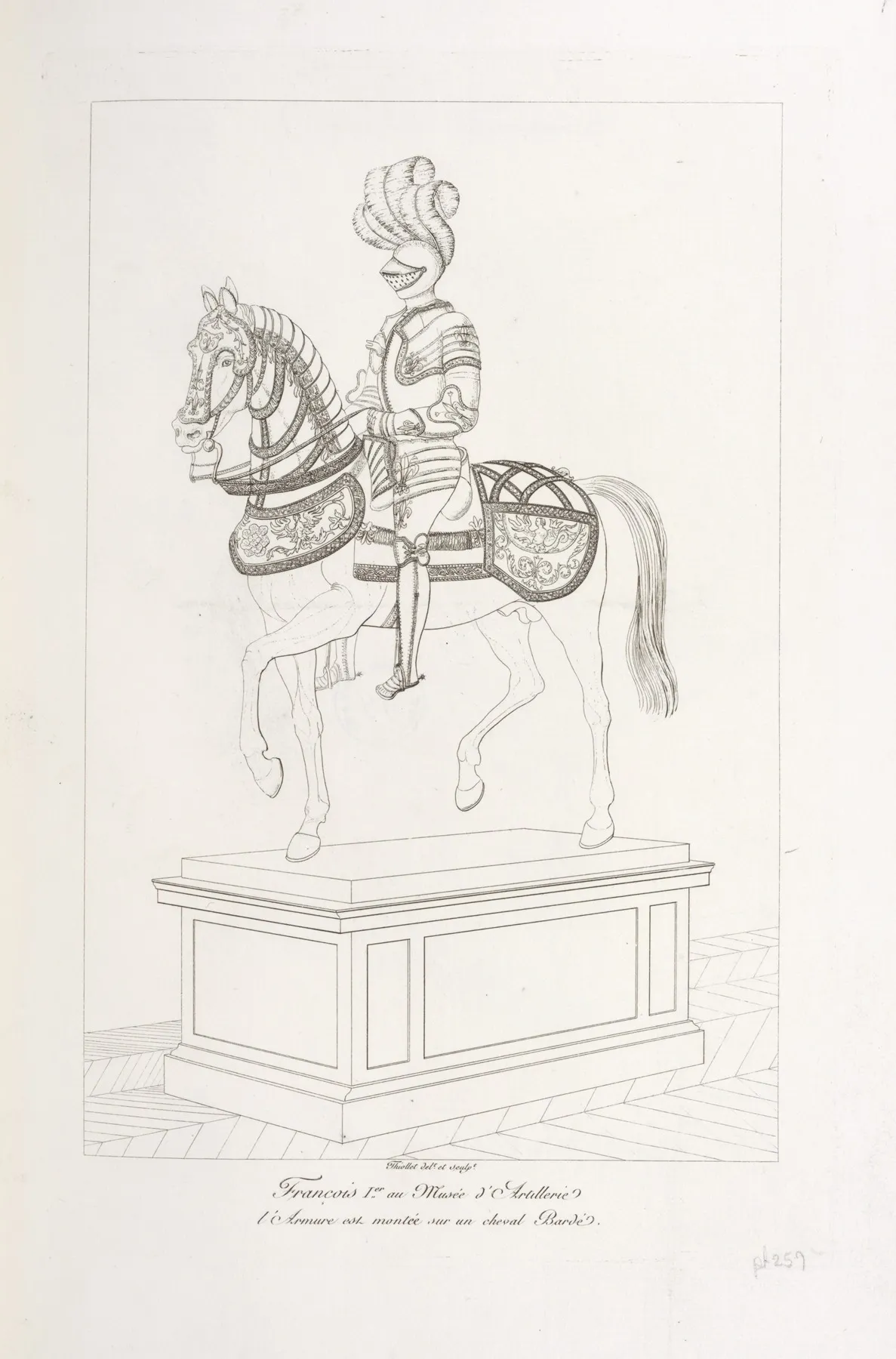 Francois Ier Au Musee Dartillerie Larmure Est Montee Sur Un Cheval Barde by Nicolas Xavier Willemin - Canvas Print