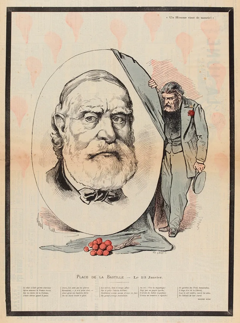Francois Vincent Raspail by André Gill - Canvas Print