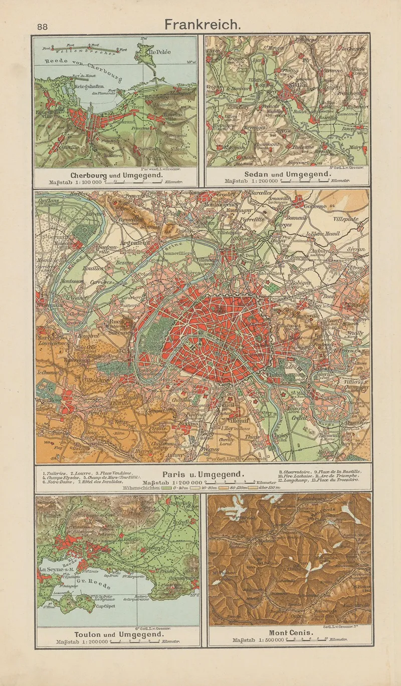 Frankreich ‎ ‎seite by Carl Diercke - Canvas Print