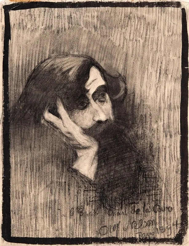 Fransk Poet by Olof Sager-Nelson - Canvas Print