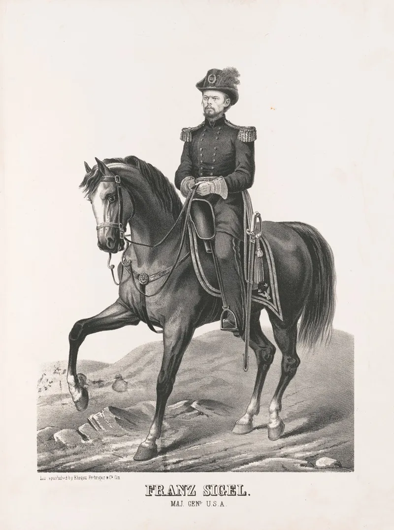Franz Sigel by Ehrgott, Forbriger &amp; Company - Canvas Print