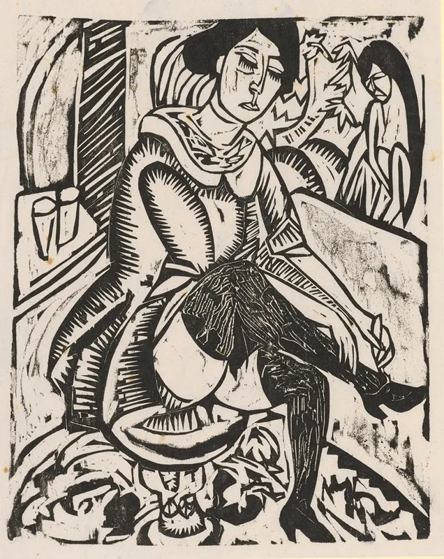 Frau Schuh Zuknopfend