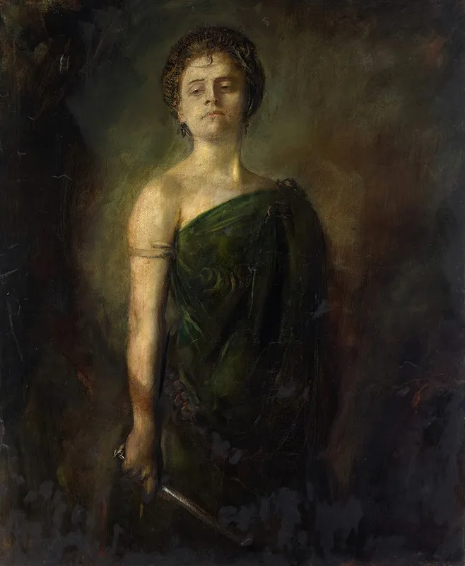 Fraulein Bartenstein by Franz von Lenbach - Canvas Print