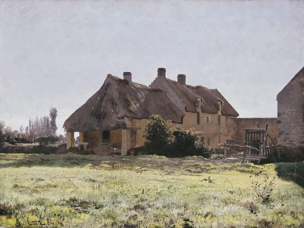 French Farm Study For Ferme Venoix 1881