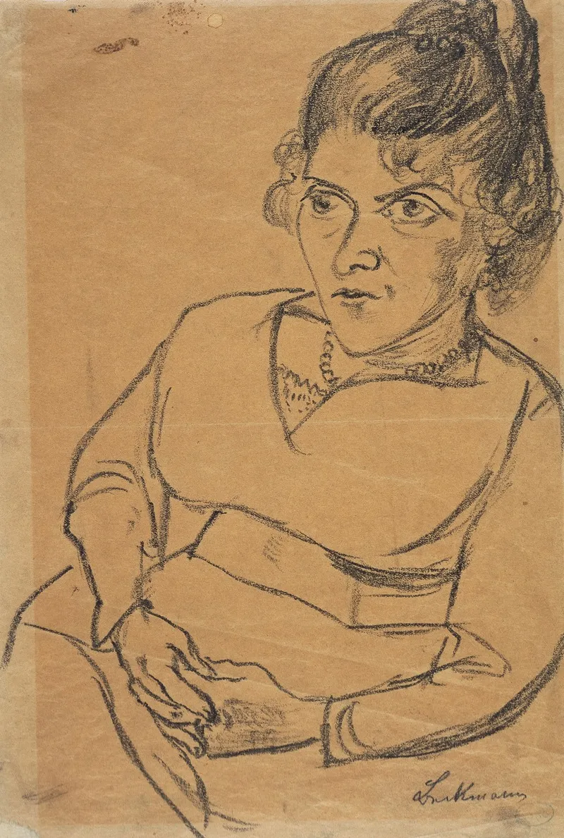 Fridel Battenberg Halbfigur Sitzend
