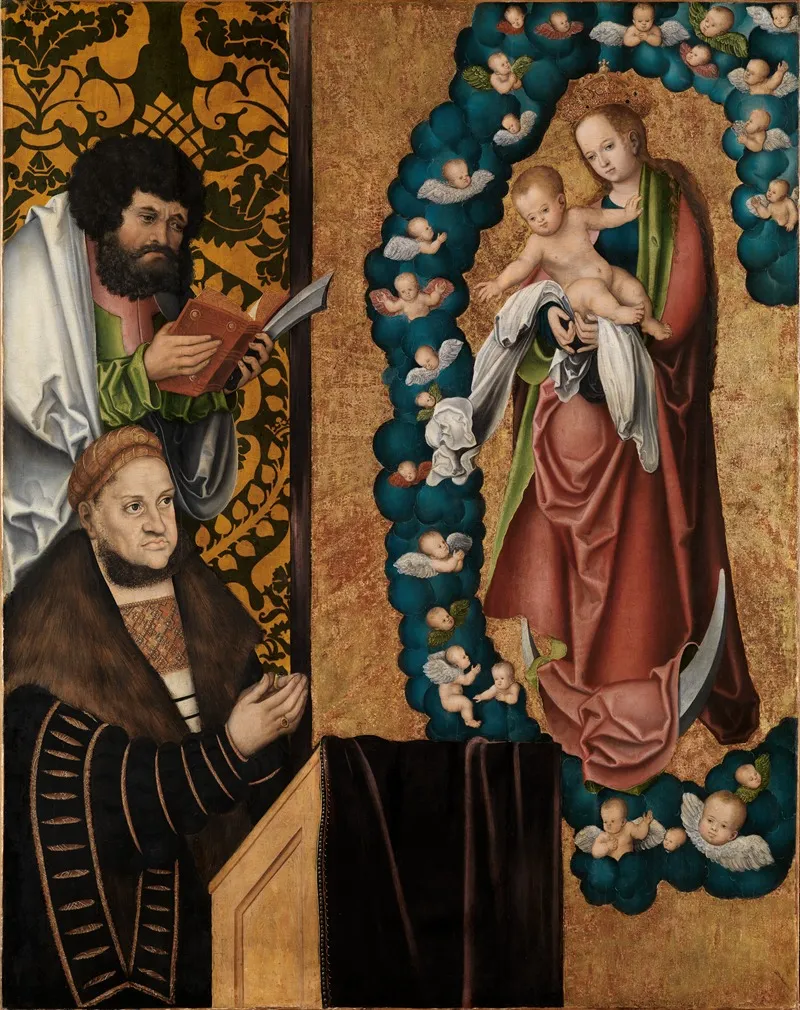 Friedrich Der Weise Vor Muttergottes