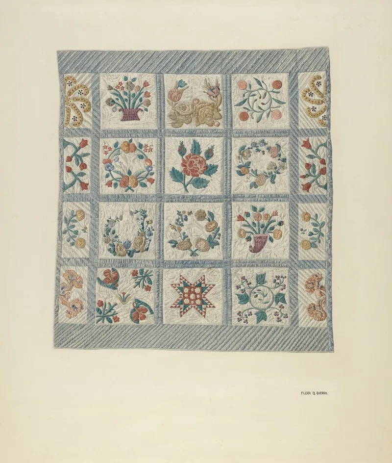 Friendship Quilt 2 by Flora G. Guerra - Canvas Print