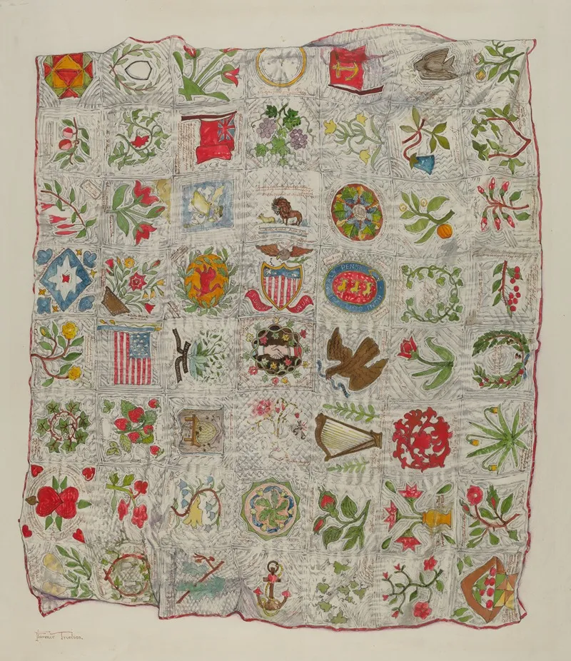 Friendship Quilt 3 by Florence Truelson - Canvas Print