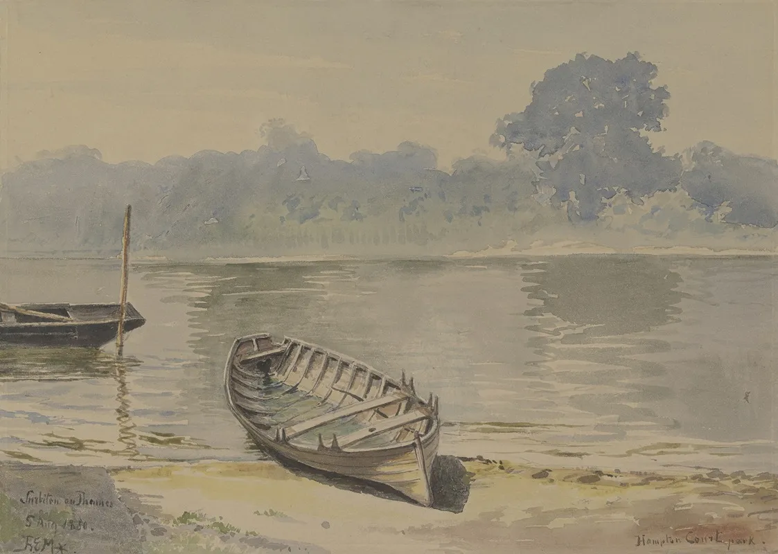 From Hampton Court Park by Friedrich Ernst Morgenstern - Canvas Print