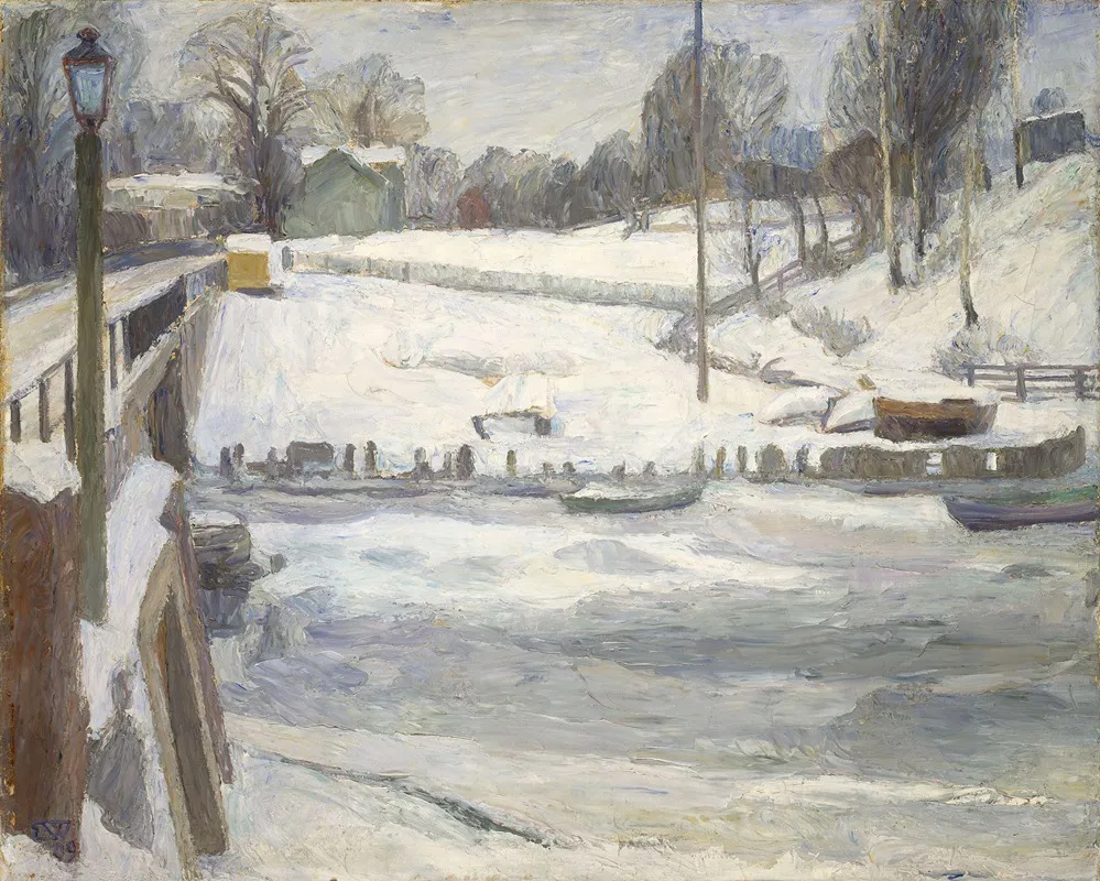 From Lysaker by Erik Werenskiold - Canvas Print