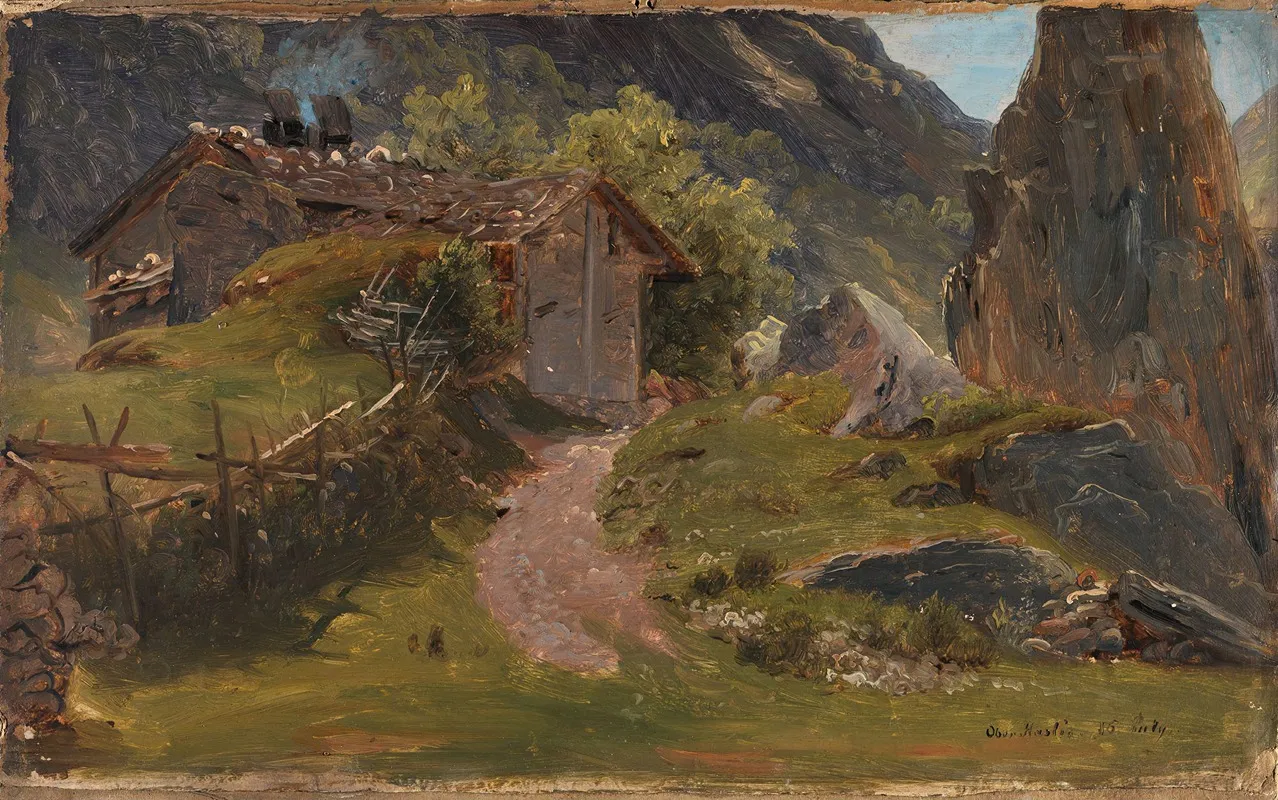From Oberhasli In Switzerland by Thomas Fearnley - Canvas Print