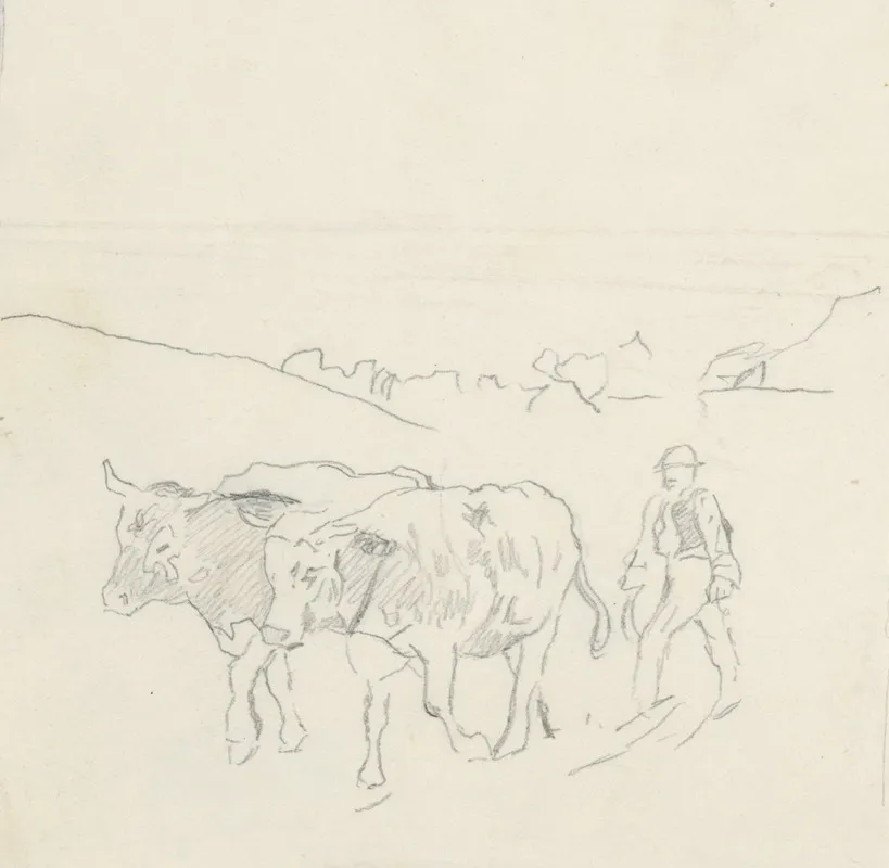 From The Fields by Gustáv Mallý - Canvas Print