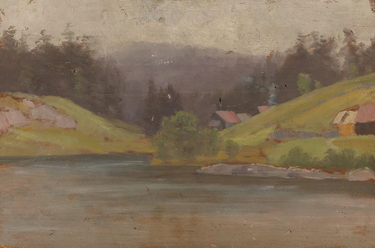 From The River Simoa by Jørgen Sørensen - Canvas Print