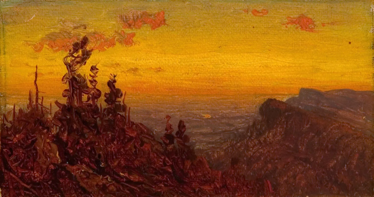 From The Shawangunk Mountains by Sanford Robinson Gifford - Canvas Print