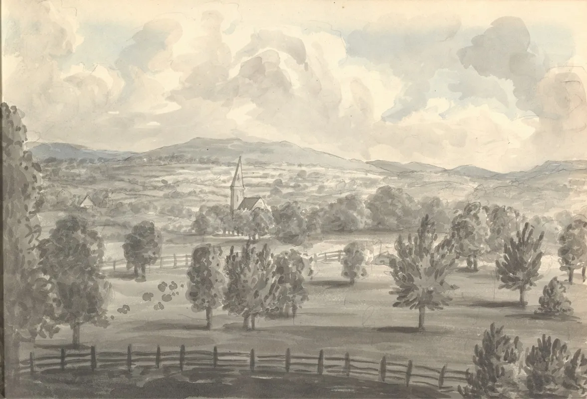 From Window At Garnestone by Anne Rushout - Canvas Print