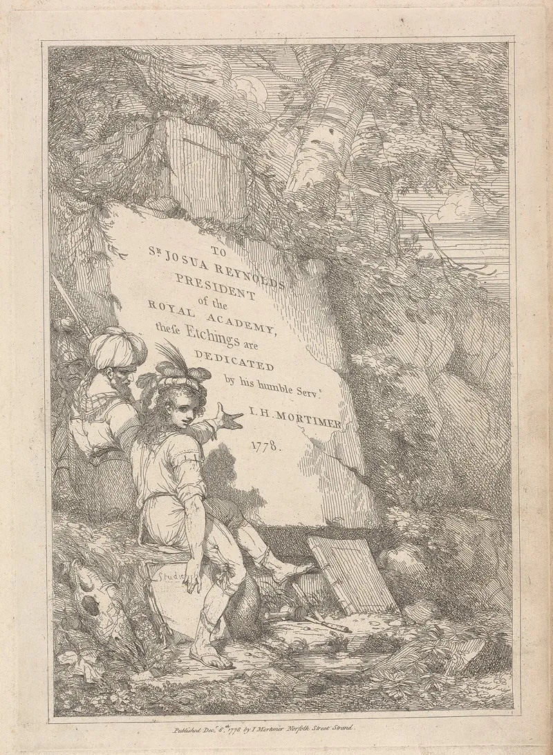Frontispiece Dedicated To Sir Joshua Reynolds