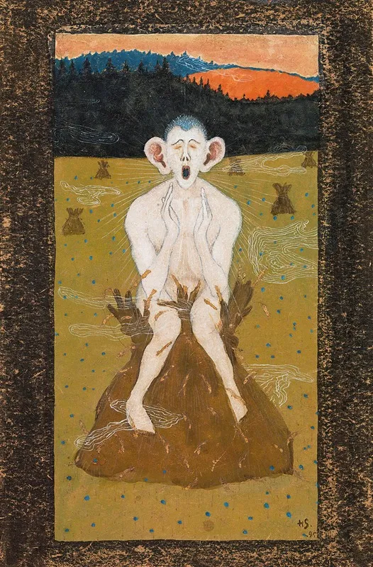 Frost by Hugo Simberg - Canvas Print