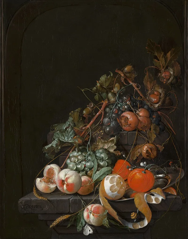 Fruit Still Life by Cornelis de Heem - Canvas Print